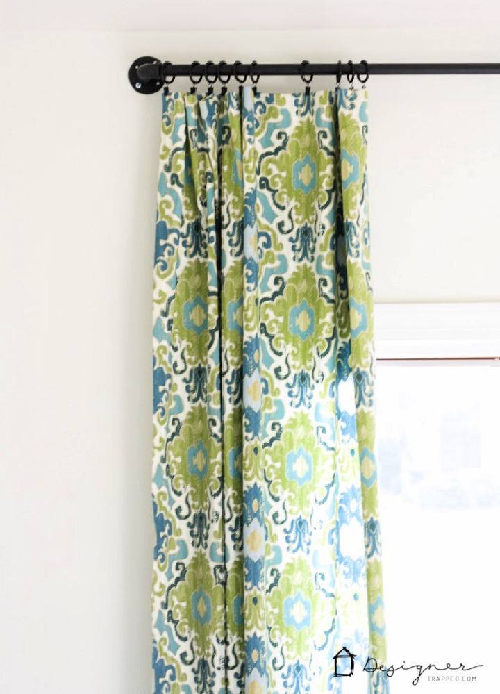 DIY Curtain Rod With Details Instructions