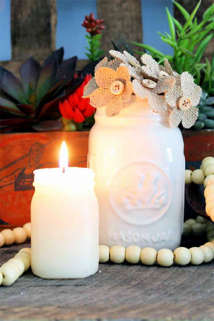 DIY Mason Jar Candle at Home