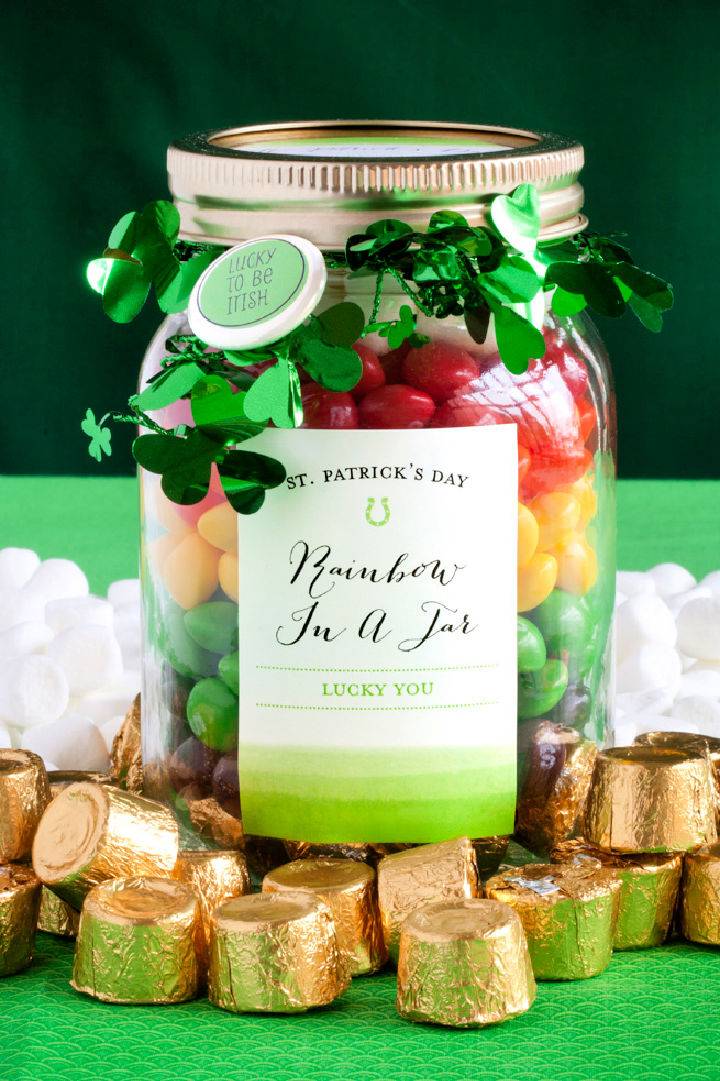 DIY Candy In Jars Gift