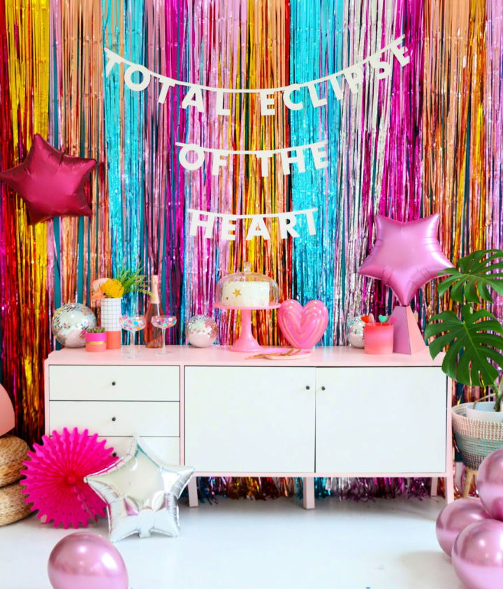 DIY Fringe Backdrop