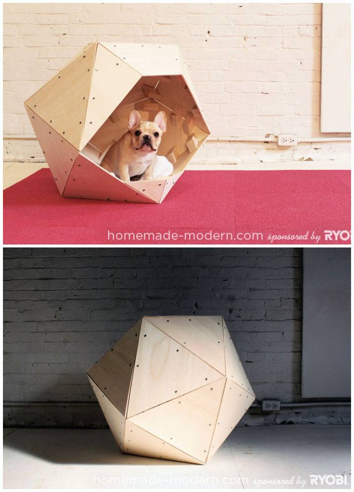 DIY Geometric Doghouse