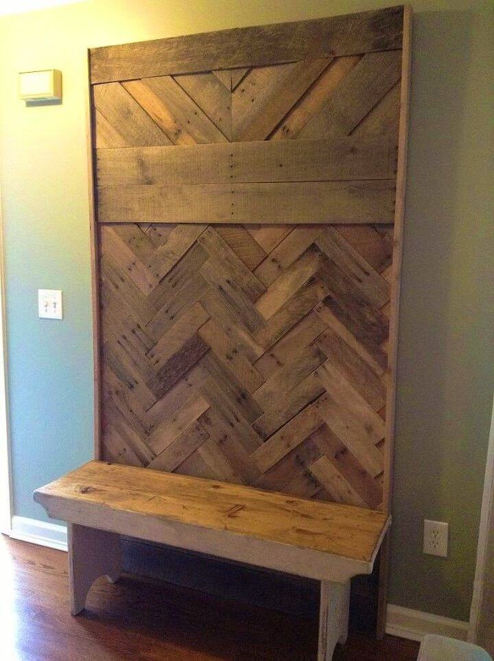 Entryway Pallet Tree Bench Ideas