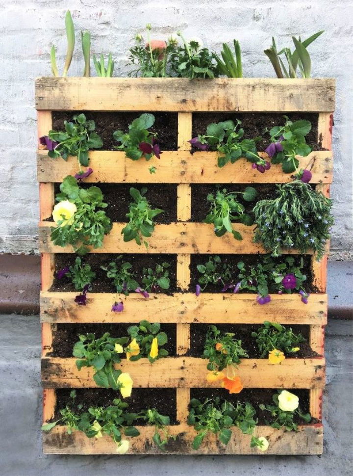 25 Best Vertical Pallet Garden Ideas & DIY Basics - Off Grid World