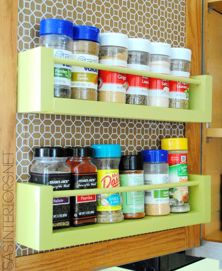 DIY Wood Spice Rack