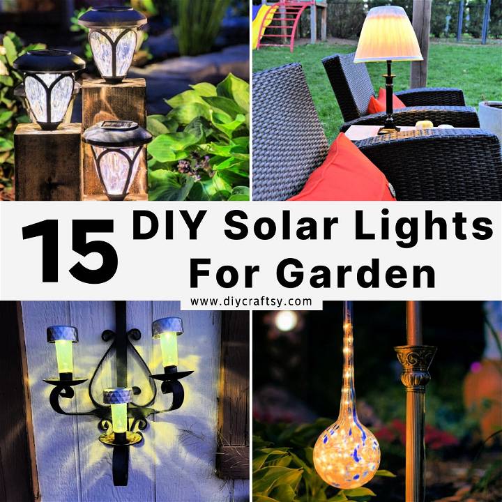 DIY solar lights for garden