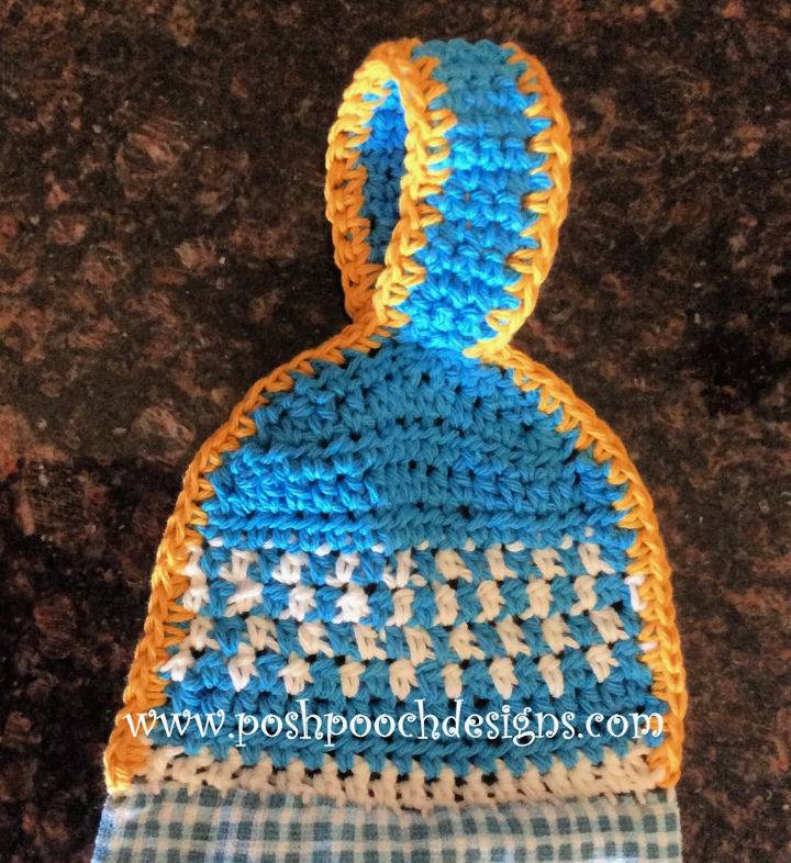 Free Crochet Dish Towel Topper Pattern