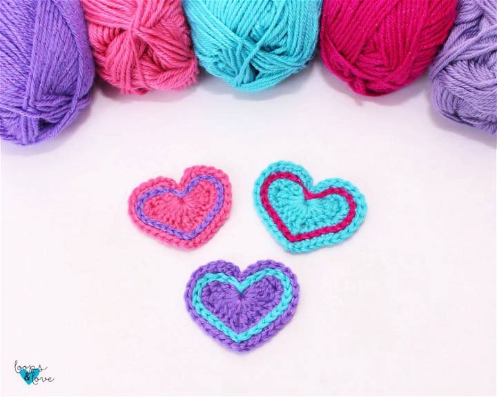  Easy Crochet Tiny Heart Pattern
