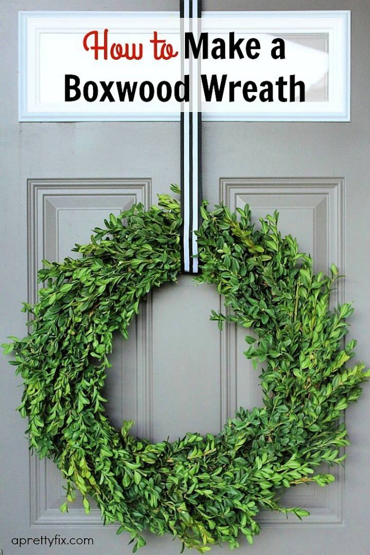 Easy to Make a Boxwood Wreath