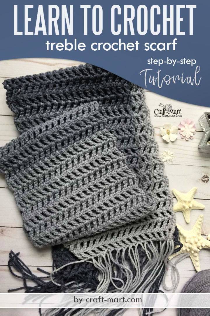 Fast Treble Crochet Scarf Pattern