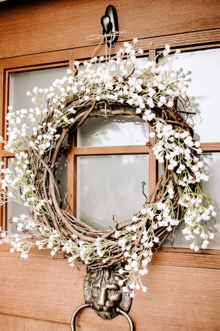 Making a Floral Spring Wreath