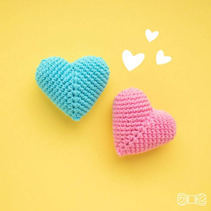 Free Crochet 3D Hearts Pattern