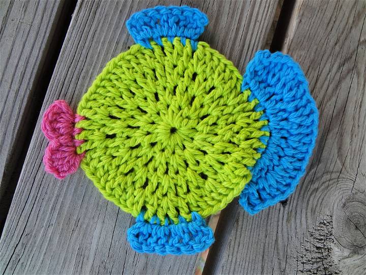 Free Crochet Fish Dishcloth Pattern