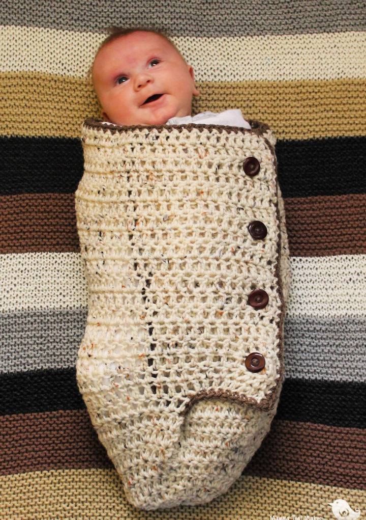 Adorable Crochet Snuggle Cuddle Baby Cocoon Idea