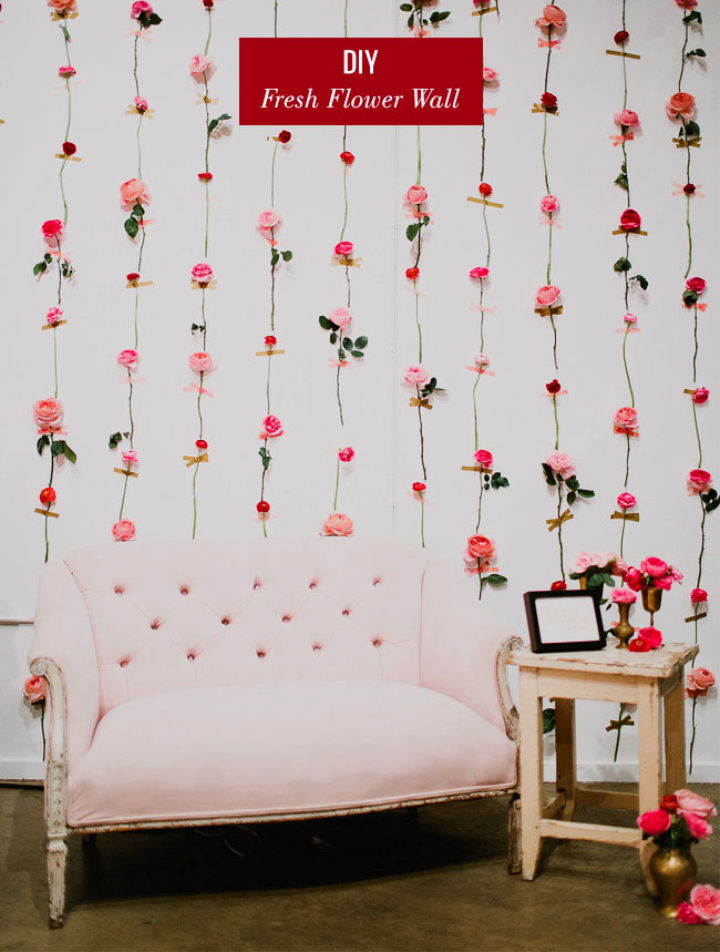 Fresh Flower Wall Backdrop