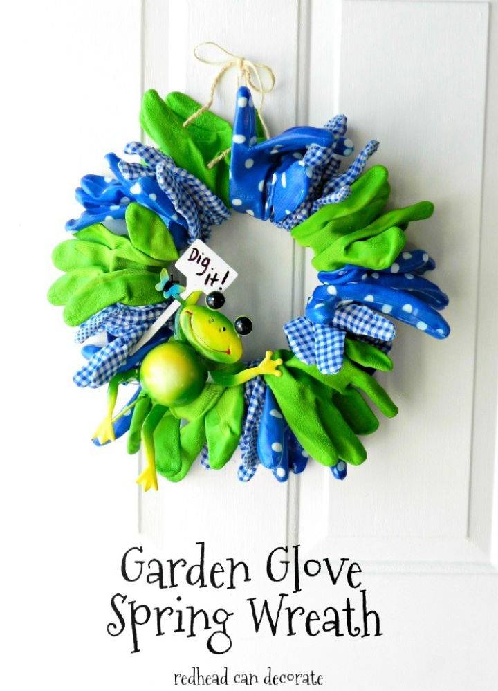 Create a Garden Glove Spring Wreath