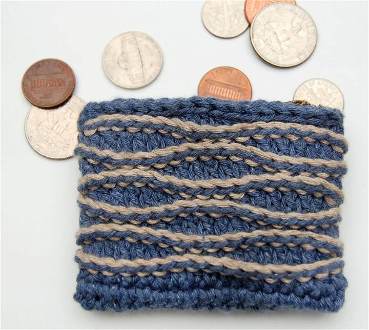 Gentle Waves Coin Purse Crochet Pattern