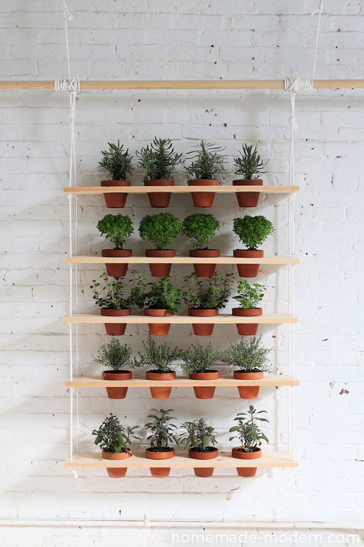 DIY Outdoor Hanging Herb Garden