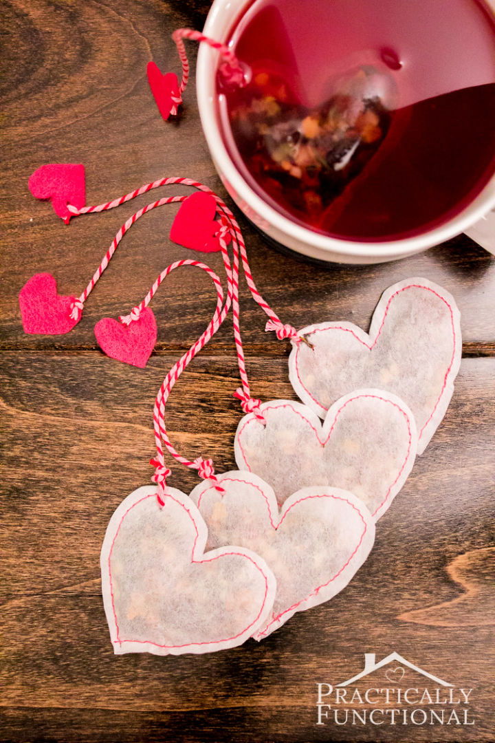 Homemade Heart Shaped Tea Bag