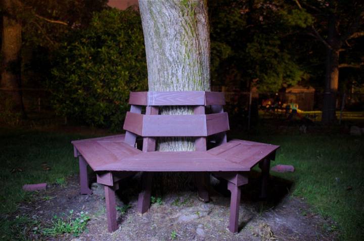 Hexagonal Tree Bench From Wood Pallets 100 Pallet Wood