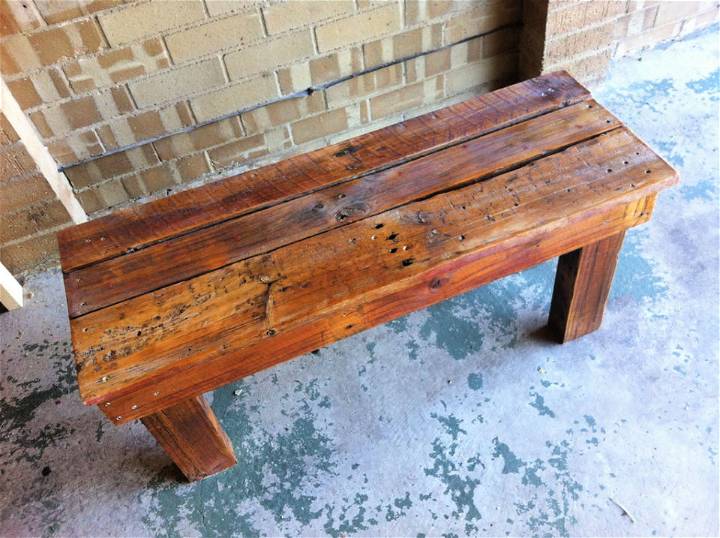 How to Build a Pallet Bench Seat
