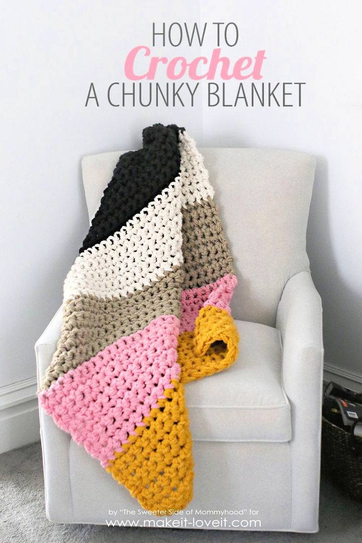 How to Crochet Thick Chunky Blanket