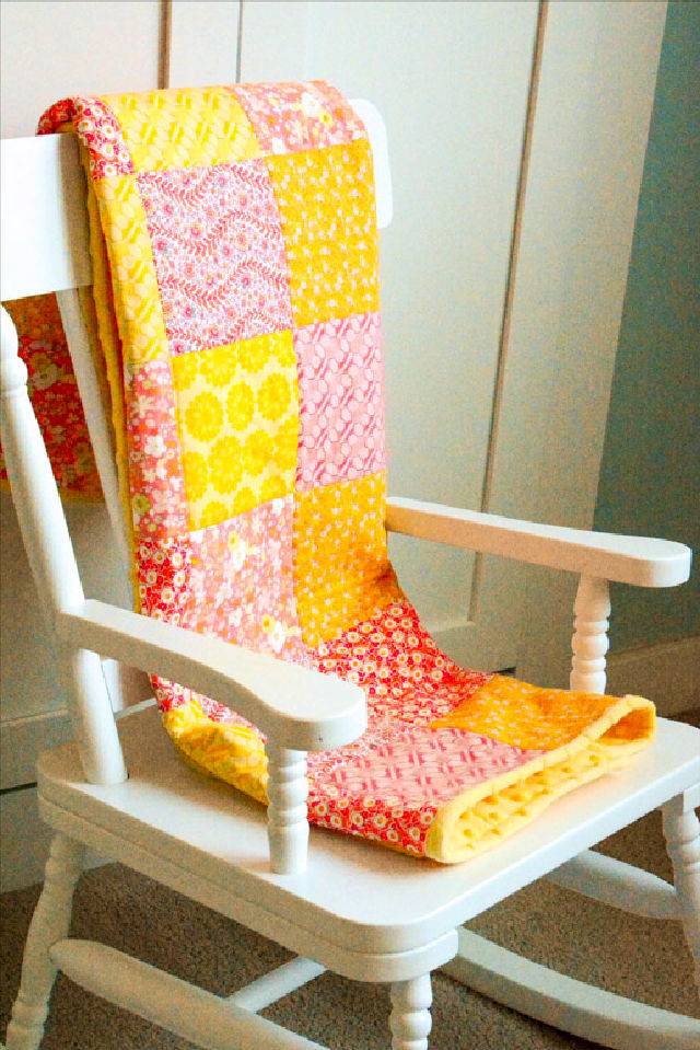 How to Make A Minky Backed Baby Quilt