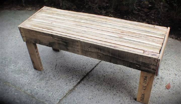 How to Make a Rustic Pallet Bench