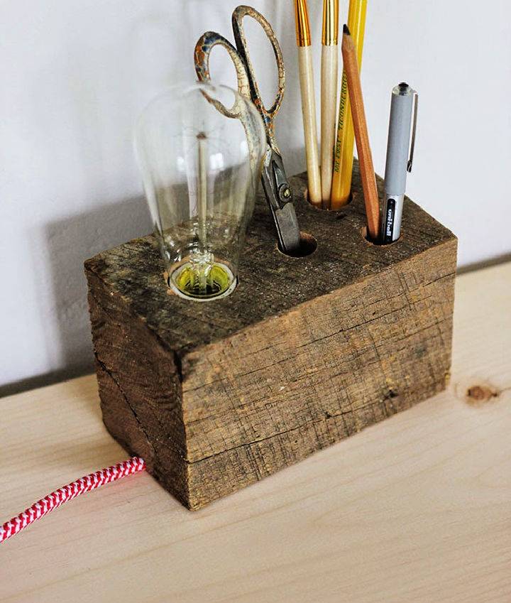 How to Make a Wooden Base Desk Lamp
