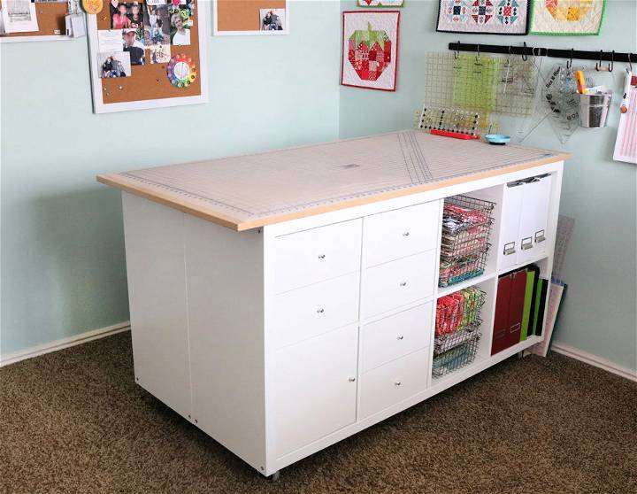IKEA Sewing Room Cutting Table Hack