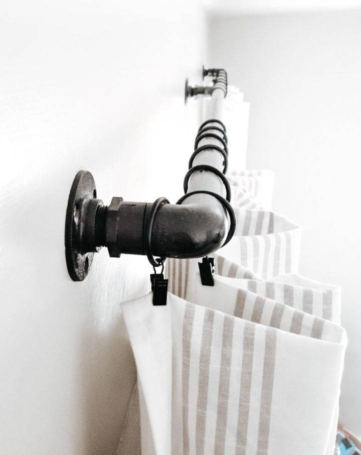 Industrial Curtain Rod Using PVC Pipe