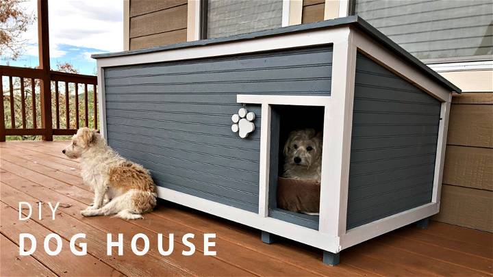 35 Free Diy Dog House Plans With Step, Wooden Dog Kennel End Table Plans Free