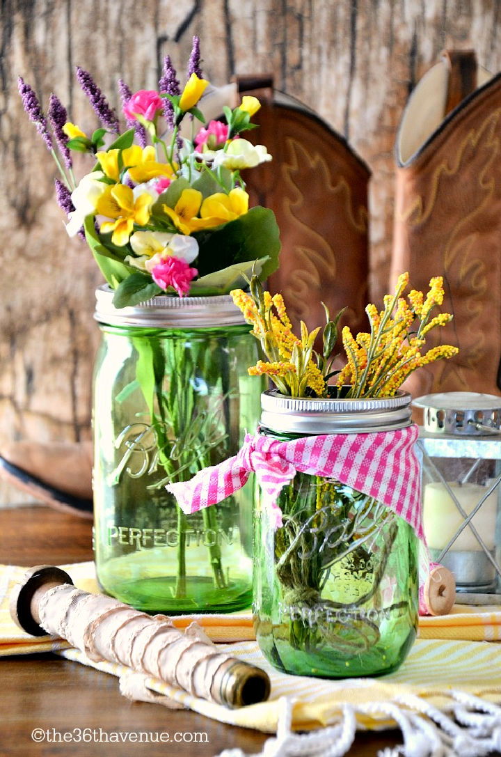 Mason Jar Table Decor