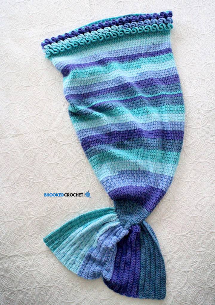 Gorgeous Crochet Mermaid Tail Blanket Pattern