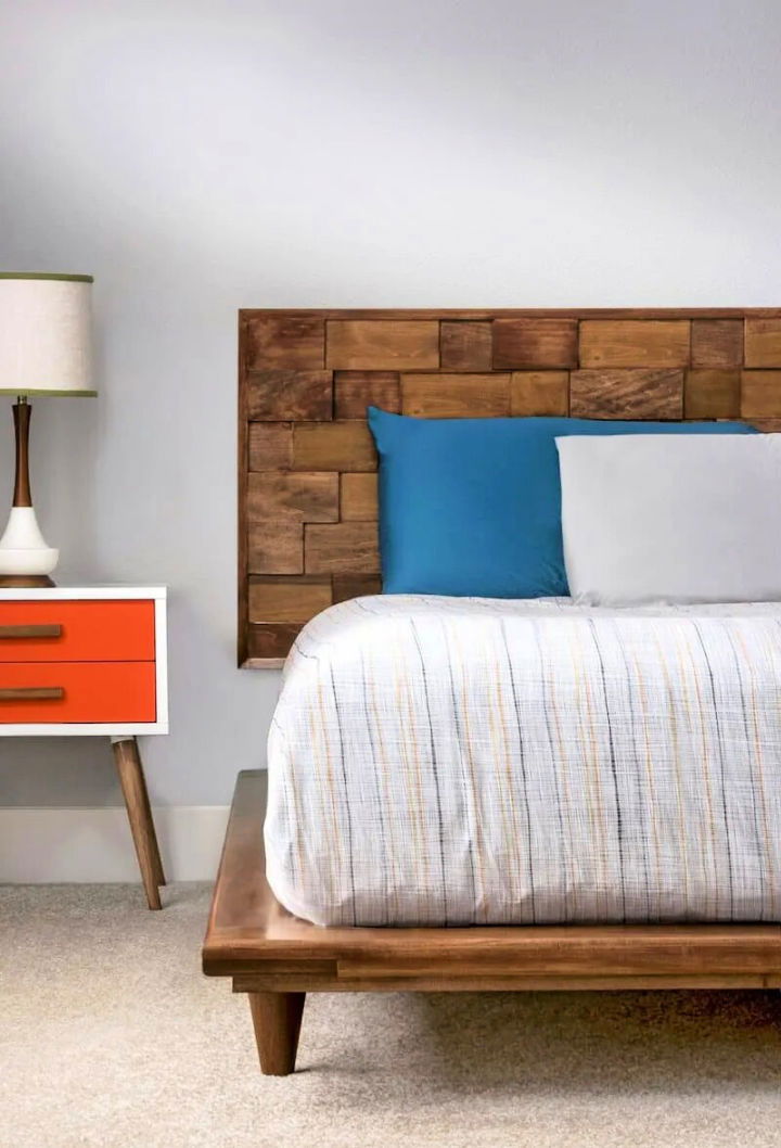 Mid Century Modern Wood Headboard