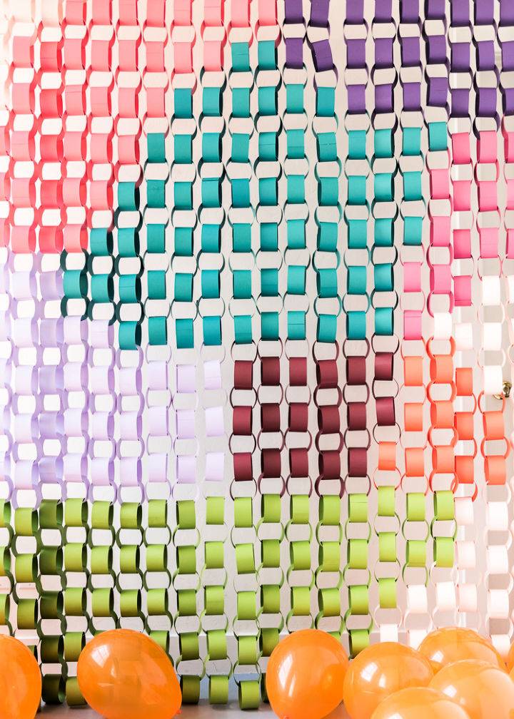 Oversized Paper Chain Backdrop