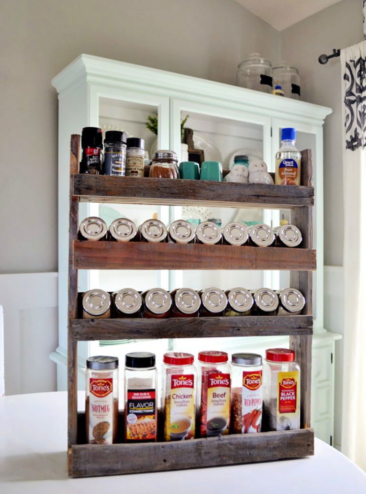 Pallet Spice Rack