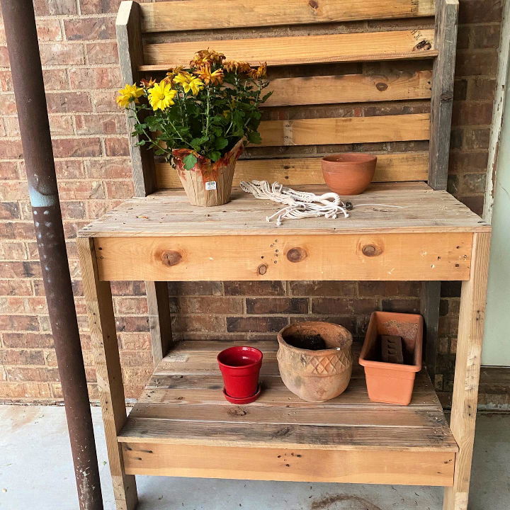 Making a Pallet Wood Potting Bench