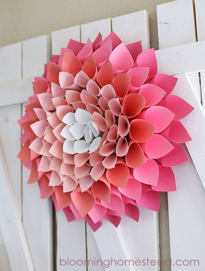 Easy DIY Paper Spring Wreath