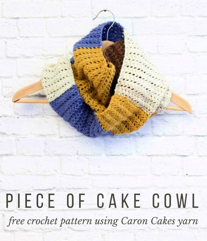 Piece Of Cake Cowl With Caron Cakes Yarn