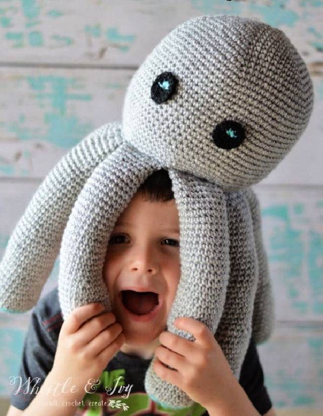 Plush Crochet Octopus – Free Pattern