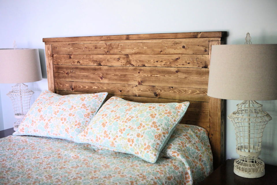 Reclaimed Wood Queen Size Headboard