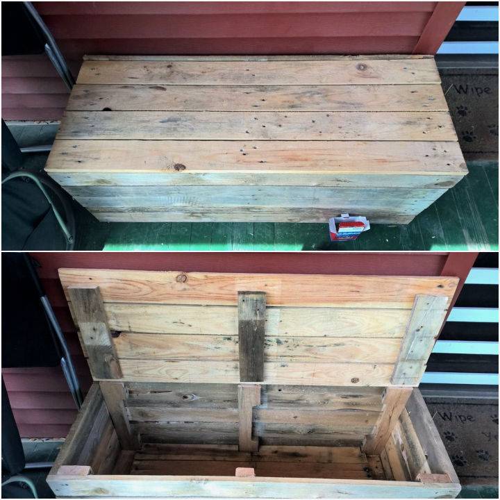 Recycled Pallet Storage Benches