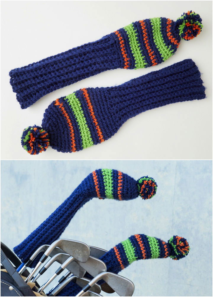 FREE Crochet Pattern - Golf Club Covers and Towel