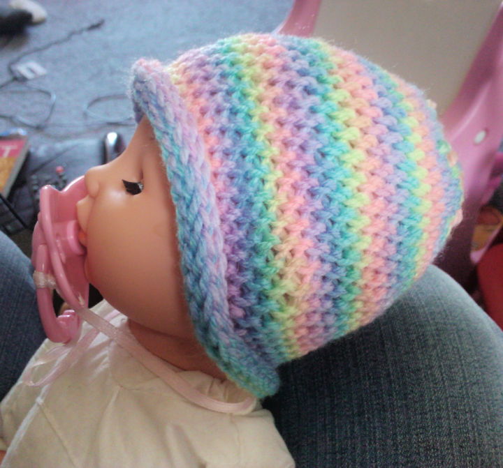 Slip Stitch Preemie Beanie Crochet Pattern