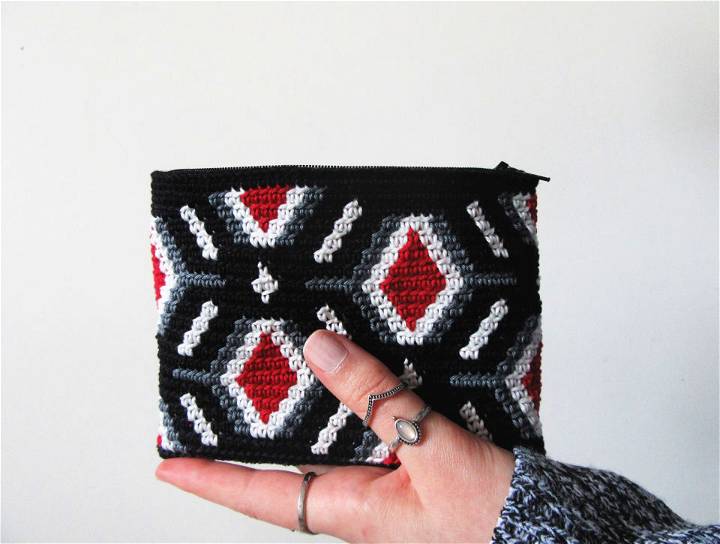 Tapestry Crochet Ruby Diamond Pattern