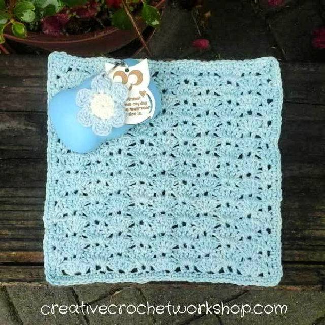 Thistle Washcloth – Free Crochet Pattern