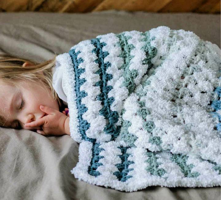 Tributary Free Beginner Crochet Baby Blanket Pattern