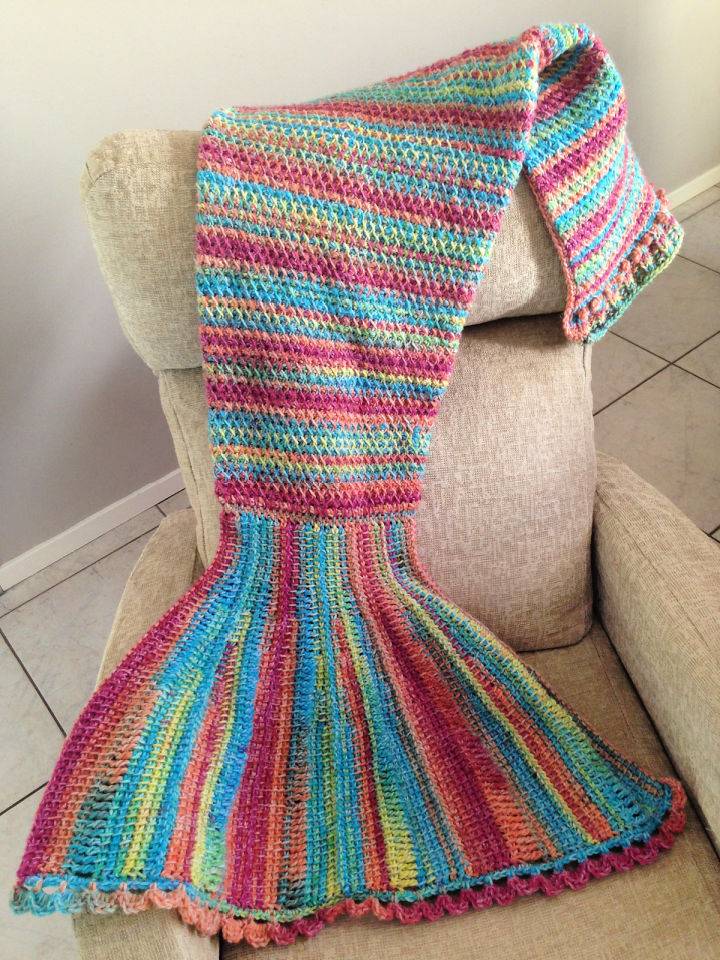 Tunisian Crochet Mermaid Tail Pattern