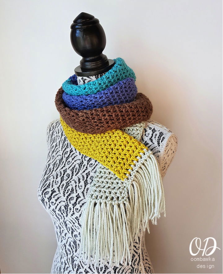 Unisex Crochet Winter Scarf Pattern
