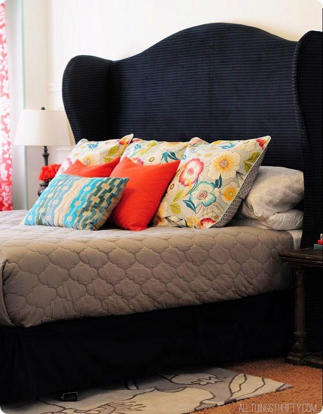 Wingback Headboard With Free Pattern